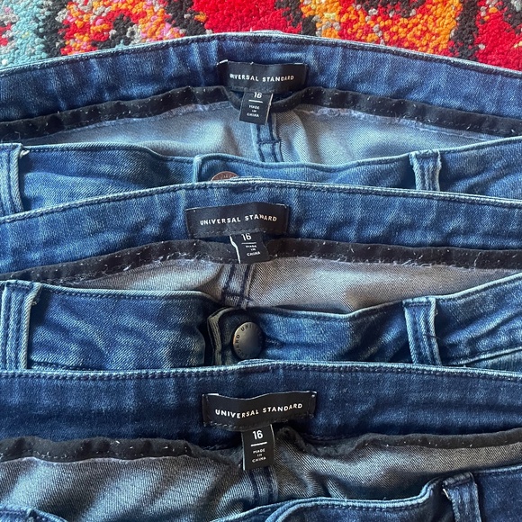 BUNDLE OF 3 EUC Universal Standard Scene Mid Rise Skinny Jeans 28" - Picture 5 of 13